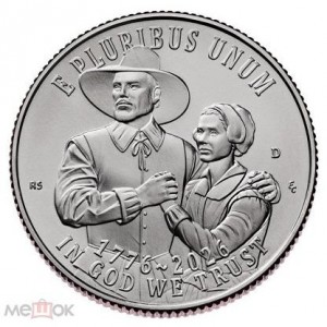 Аверс монеты США, 25 центов, 2026, 250 лет независимости США. Мейфлауэр