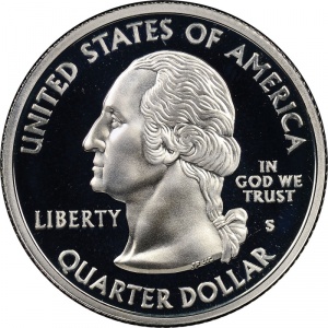 Аверс монеты США, ¼ доллара, 2000, Квотер штата Нью-Гэмпшир