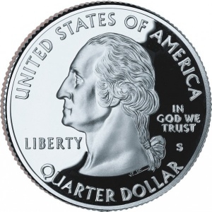 Аверс монеты США, ¼ доллара, 2002, Квотер штата Миссисипи