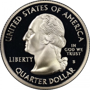 Аверс монеты США, ¼ доллара, 2004, Квотер штата Мичиган