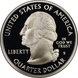 Аверс монеты США, ¼ доллара, 2007, Квотер штата Юта