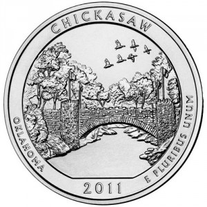 Реверс монеты США, ¼ доллара, 2011, Рекреационная зона Чикасо