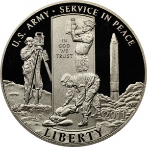 Аверс монеты США, ½ доллара, 2011, Армия США