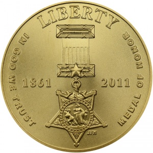 Реверс монеты США, 5 долларов, 2011, Орден почета