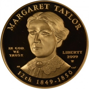 Аверс монеты США, 10 долларов, 2009, Первые леди - Маргарет Тейлор (1849-1850)