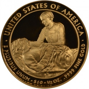 Реверс монеты США, 10 долларов, 2009, Первые леди - Маргарет Тейлор (1849-1850)
