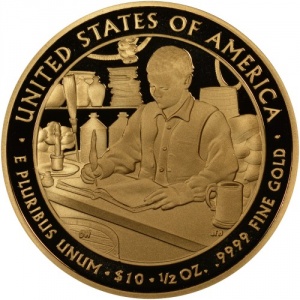 Реверс монеты США, 10 долларов, 2010, Джеймс Бьюкенен