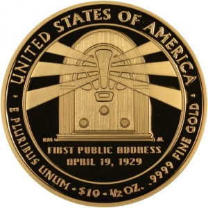 Реверс монеты США, 10 долларов, 2014, Первые леди - Лу Гувер (1929-1933)
