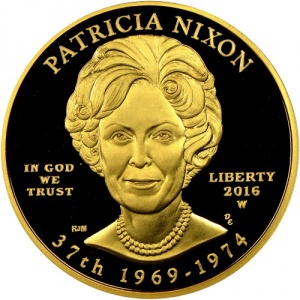 Аверс монеты США, 10 долларов, 2016, Первые леди - Пэт Никсон (1969-1974)