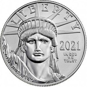 Аверс монеты США, 100 долларов, 1997-2025, Американский Платиновый орел /Орел над закатом/