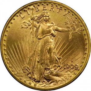 Аверс монеты США, 20 долларов, 1908-1933, Двойной орел