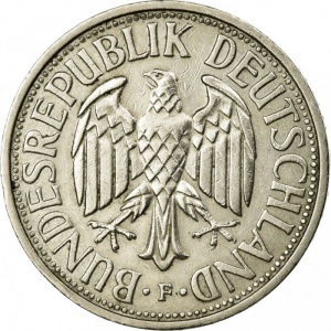Аверс монеты Германия, 2 марки, 1951