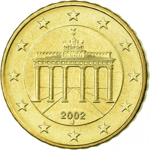 Аверс монеты Германия, 10 евроцентов, 2002-2006