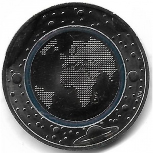 Реверс монеты Германия, 5 евро, 2016, Планета Земля