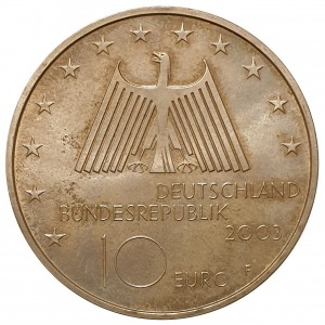 Аверс монеты Германия, 10 евро, 2003, Рурский промышленный район