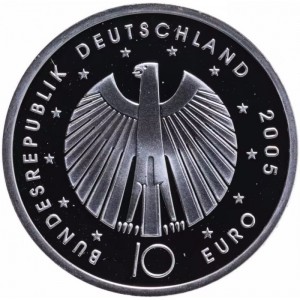 Аверс монеты Германия, 10 евро, 2005, Чемпионат мира по футболу 2006