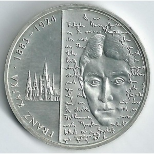 Реверс монеты Германия, 10 евро, 2008, 125 лет со дня рождения Франца Кафки