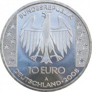 Аверс монеты Германия, 10 евро, 2008, Небесный диск из Небры