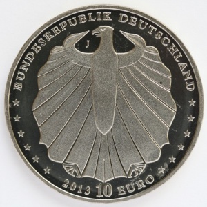 Аверс монеты Германия, 10 евро, 2013, Сказки Гримм - Белоснежка