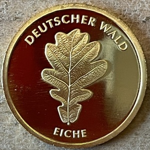 Реверс монеты Германия, 20 евро, 2010, Немецкий лес - Дуб