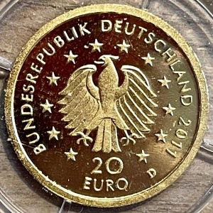 Аверс монеты Германия, 20 евро, 2011, Немецкий лес - Бук