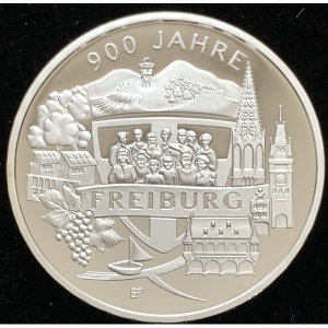 Реверс монеты Германия, 20 евро, 2020, 900 лет Фрайбургу