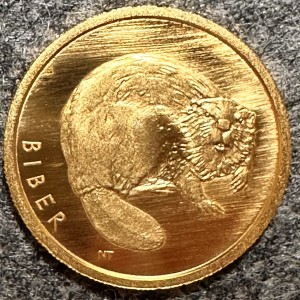 Реверс монеты Германия, 20 евро, 2024, Возвращение дикой природы - Бобер