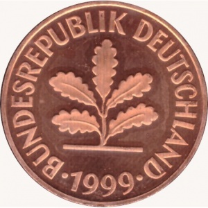 Аверс монеты Германия, 2 пфеннига, 1968-2001
