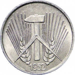Аверс монеты Германия, 1 пфенниг, 1952-1953