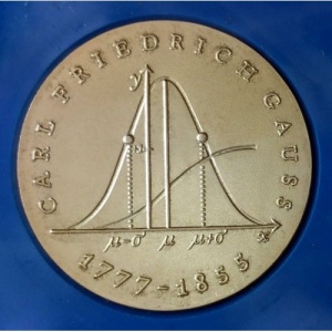 Реверс монеты Германия, 20 марок, 1977, 200 лет со дня рождения Карла Фридриха Гаусса