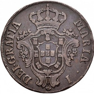 Аверс монеты Азорские острова, 20 реалов, 1790-1798