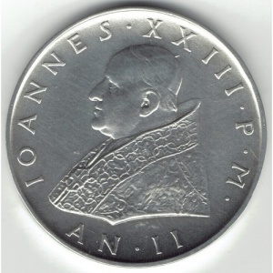 Аверс монеты Ватикан, 500 лир, 1959-1962
