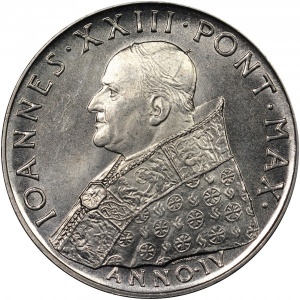 Аверс монеты Ватикан, 100 лир, 1962, Второй Ватиканский собор