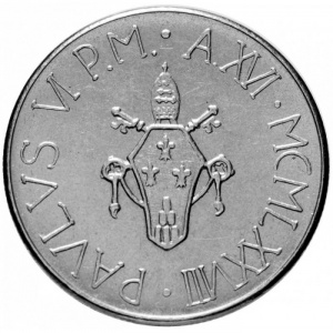 Аверс монеты Ватикан, 100 лир, 1978