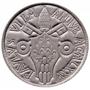 Аверс монеты Ватикан, 100 лир, 1975, Священный год