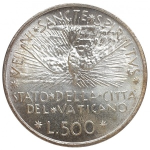 Реверс монеты Ватикан, 500 лир, 1978, Вакантный престол