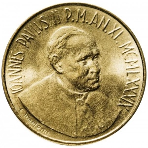 Аверс монеты Ватикан, 20 лир, 1989