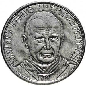 Аверс монеты Ватикан, 50 лир, 1993