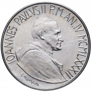 Аверс монеты Ватикан, 100 лир, 1982, Семья