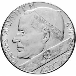 Аверс монеты Ватикан, 100 лир, 1985