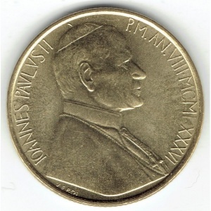 Аверс монеты Ватикан, 200 лир, 1986