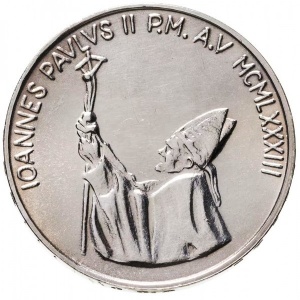 Аверс монеты Ватикан, 1000 лир, 1983