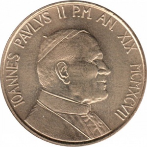 Аверс монеты Ватикан, 200 лир, 1997