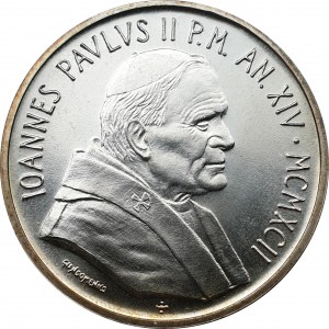 Аверс монеты Ватикан, 1000 лир, 1992