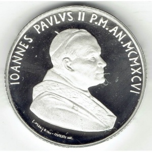 Аверс монеты Ватикан, 10.000 лир, 1996, Святой Год 2000 - Учение