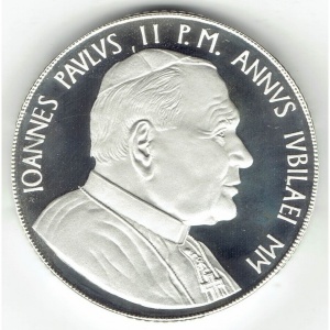 Аверс монеты Ватикан, 10.000 лир, 2000, Святой Год 2000 - Иерусалим