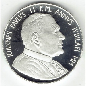 Аверс монеты Ватикан, 10.000 лир, 2000, Святой Год 2000 - Рим