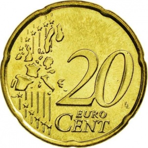 Реверс монеты Греция, 20 евроцентов, 2002-2006