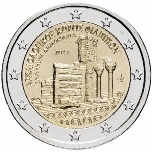 Аверс монеты Греция, 2 евро, 2017, Филиппы