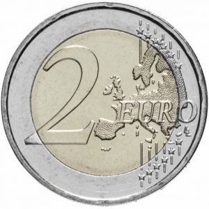 Реверс монеты Греция, 2 евро, 2018, 70 лет cоюзу Додеканеса с Грецией